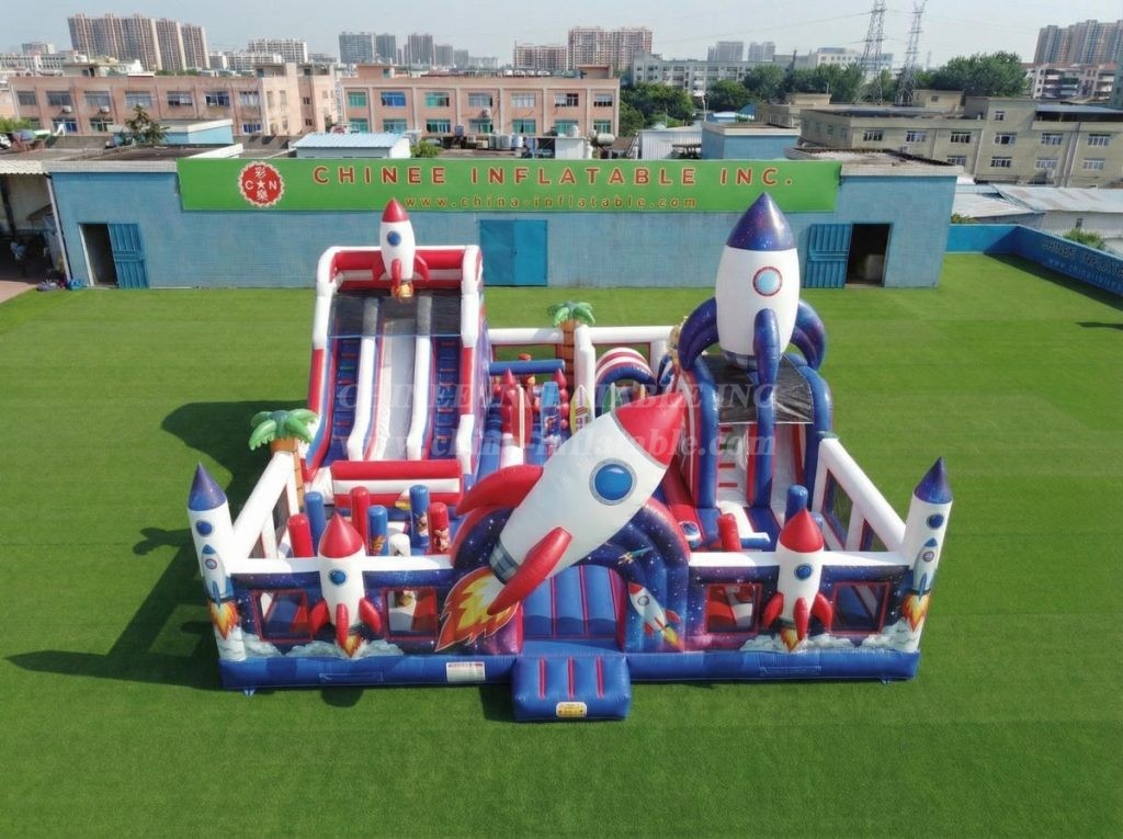 T6-7113 Rocket Theme Inflatable Amusement
