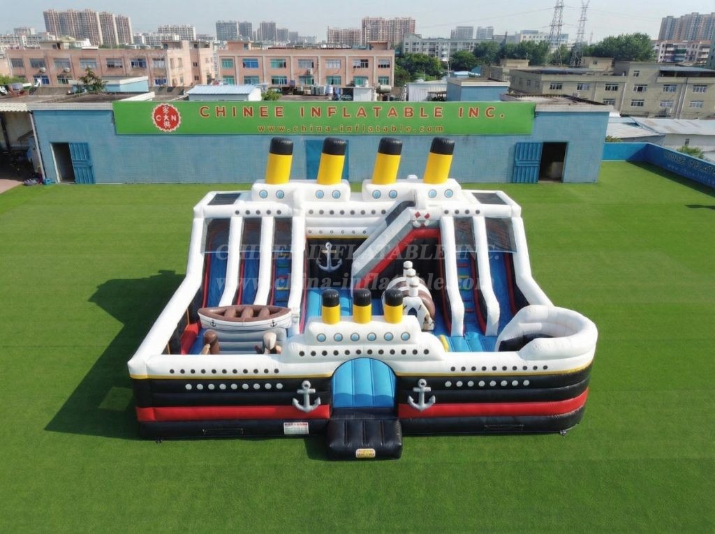 T6-7142 Titanic Theme Inflatable Amusement