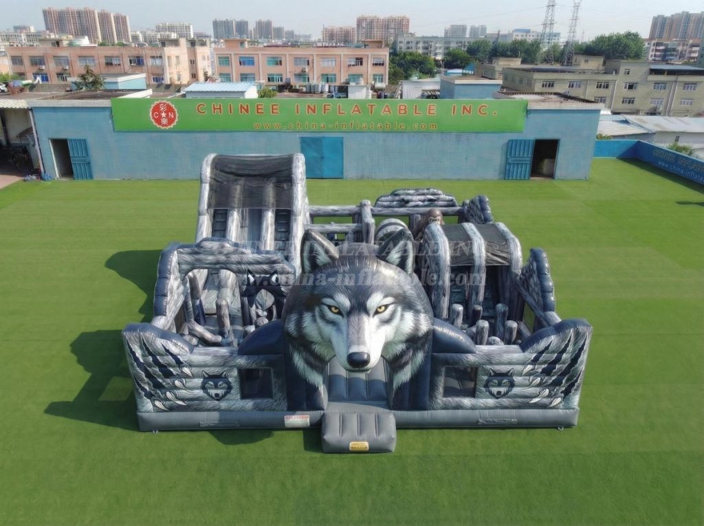 T6-7240 Wolf Theme Inflatable Amusement