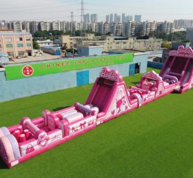T7-4508 Barbie Theme Infltable Obstacle Courses