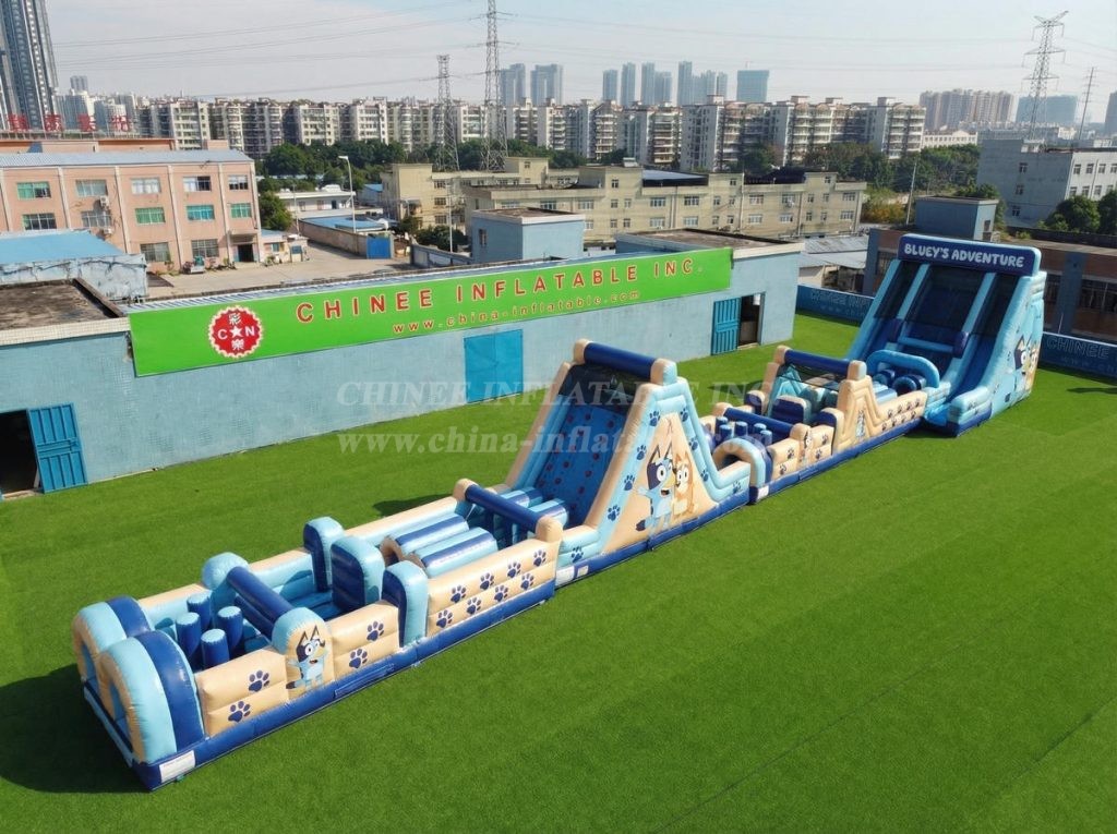 T7-4516 Bluey Theme Infltable Obstacle Courses