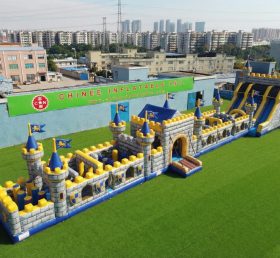 T7-4524 Castle Kingdom Theme Infltable Obstacle Courses