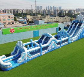 T7-4552 Frozen Theme Infltable Obstacle Courses