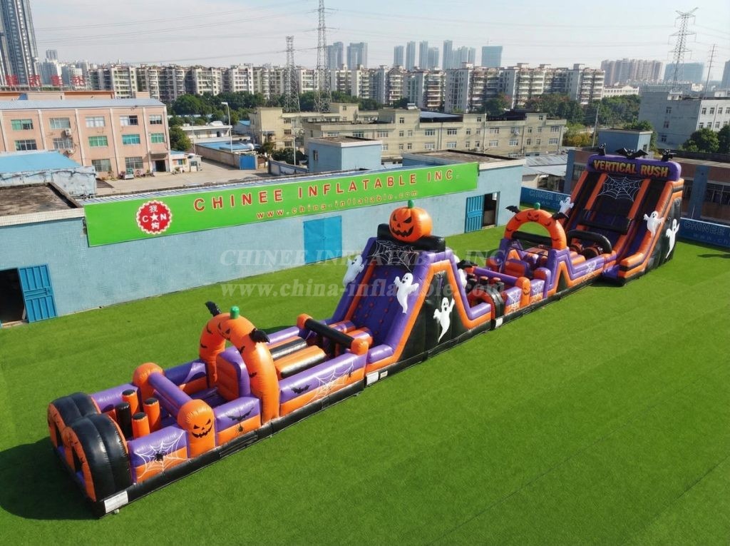 T7-4558 Halloween Theme Infltable Obstacle Courses