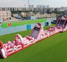 T7-4561 Hello Kitty Theme Infltable Obstacle Courses