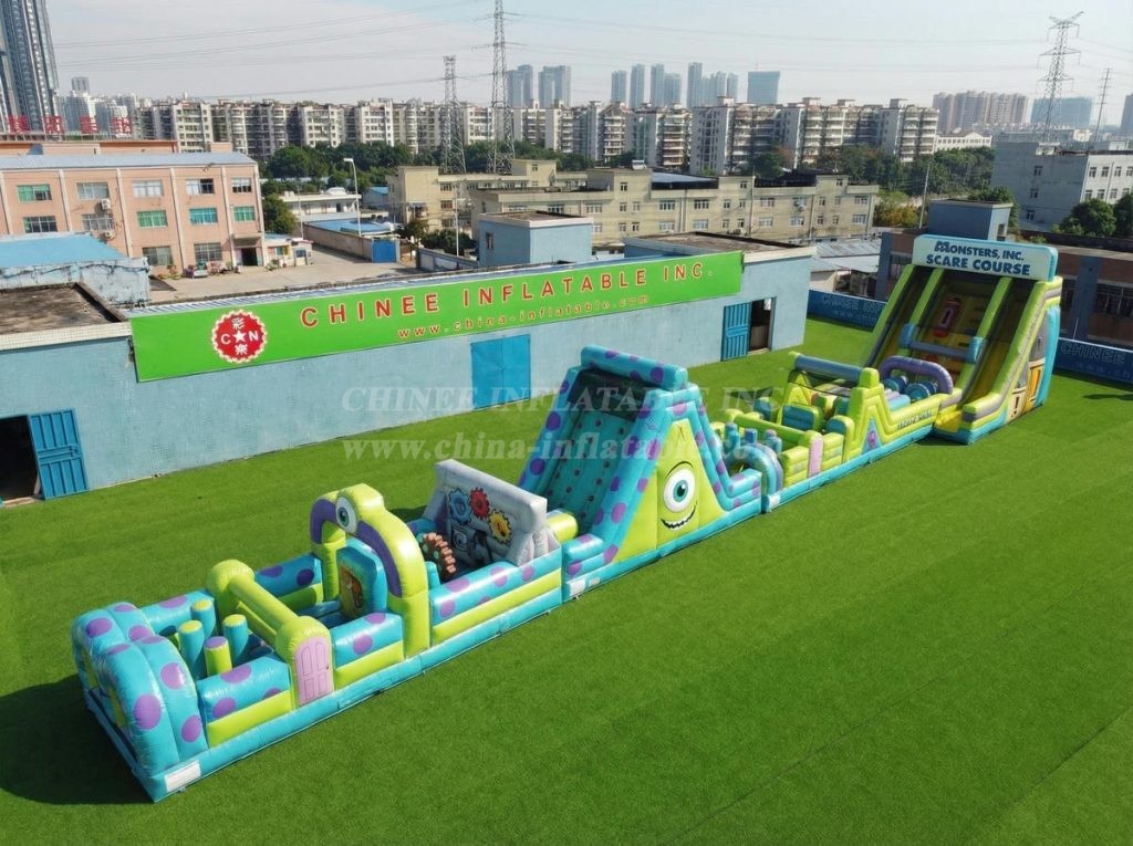 T7-4588 Monsters Inc Theme Infltable Obstacle Courses