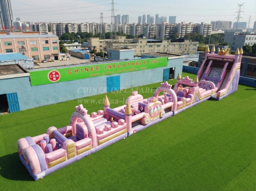 T7-4615 Princess Parties Theme Infltable Obstacle Courses