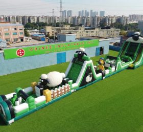 T7-4624 Shaun The Sheep Theme Infltable Obstacle Courses