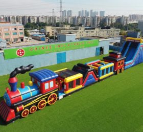 T7-4658 Train Theme Infltable Obstacle Courses
