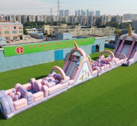 T7-4662 Unicorn Theme Infltable Obstacle Courses
