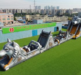 T7-4669 Wolf Theme Infltable Obstacle Courses