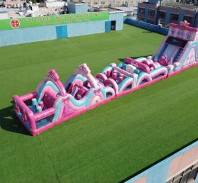 T7-4682 Barbie Theme Inflatable Obstacle Courses