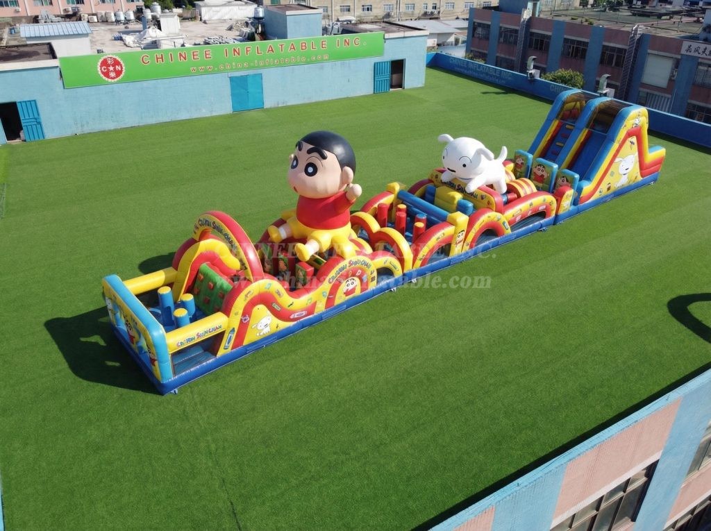 T7-4707 Crayon Shin-chan Theme Inflatable Obstacle Courses