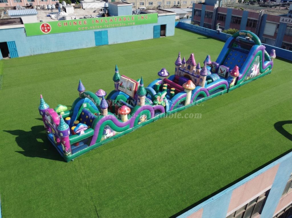 T7-4723 Fairy Tale Theme Inflatable Obstacle Courses