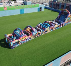 T7-4734 Graffiti Theme Inflatable Obstacle Courses