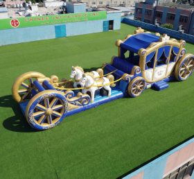 T7-4741 Horse Carriage Theme Inflatable Obstacle Courses