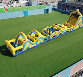 T7-4763 Minions Theme Inflatable Obstacle Courses