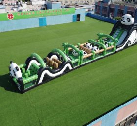 T7-4778 Panda Theme Inflatable Obstacle Courses
