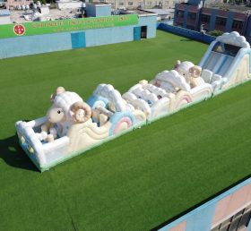 T7-4804 Sheep Theme Inflatable Obstacle Courses