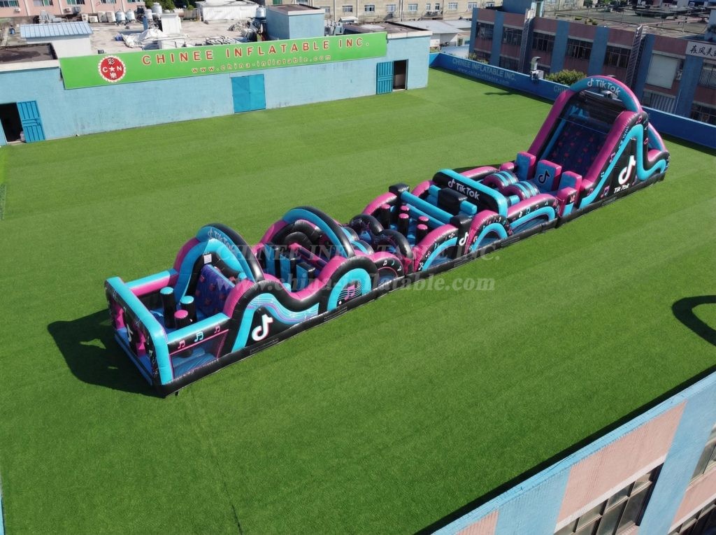 T7-4830 TikTok Theme Inflatable Obstacle Courses