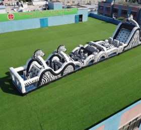 T7-4850 Zebra Theme Inflatable Obstacle Courses