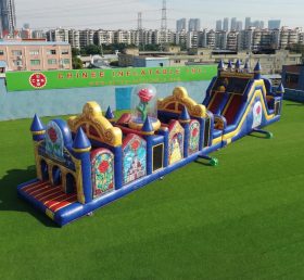 T7-4865 Beauty And The Beast Theme Inflatable Obstacle Courses