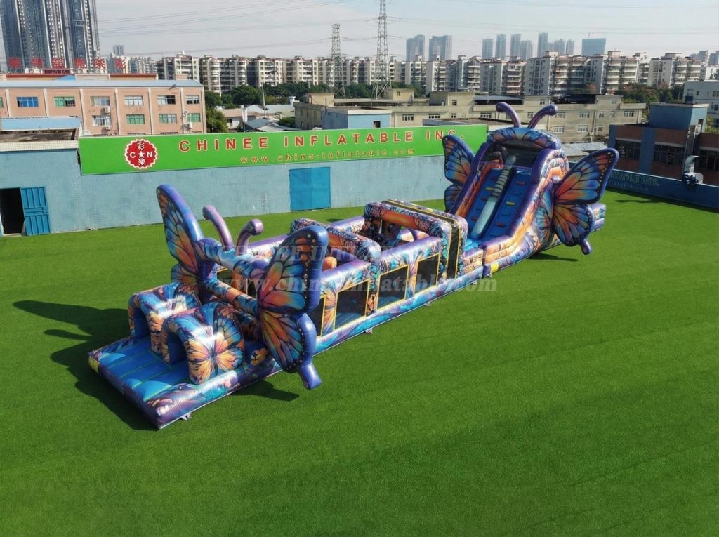T7-4875 Butterfly Theme Inflatable Obstacle Courses