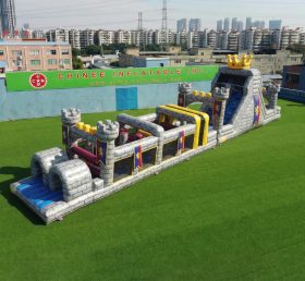 T7-4879 Castle Kingdom Theme Inflatable Obstacle Courses