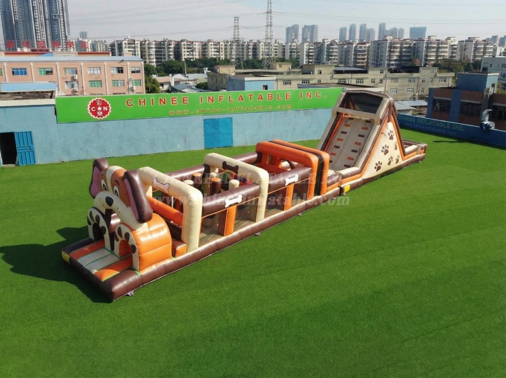 T7-4891 Dog Theme Inflatable Obstacle Courses