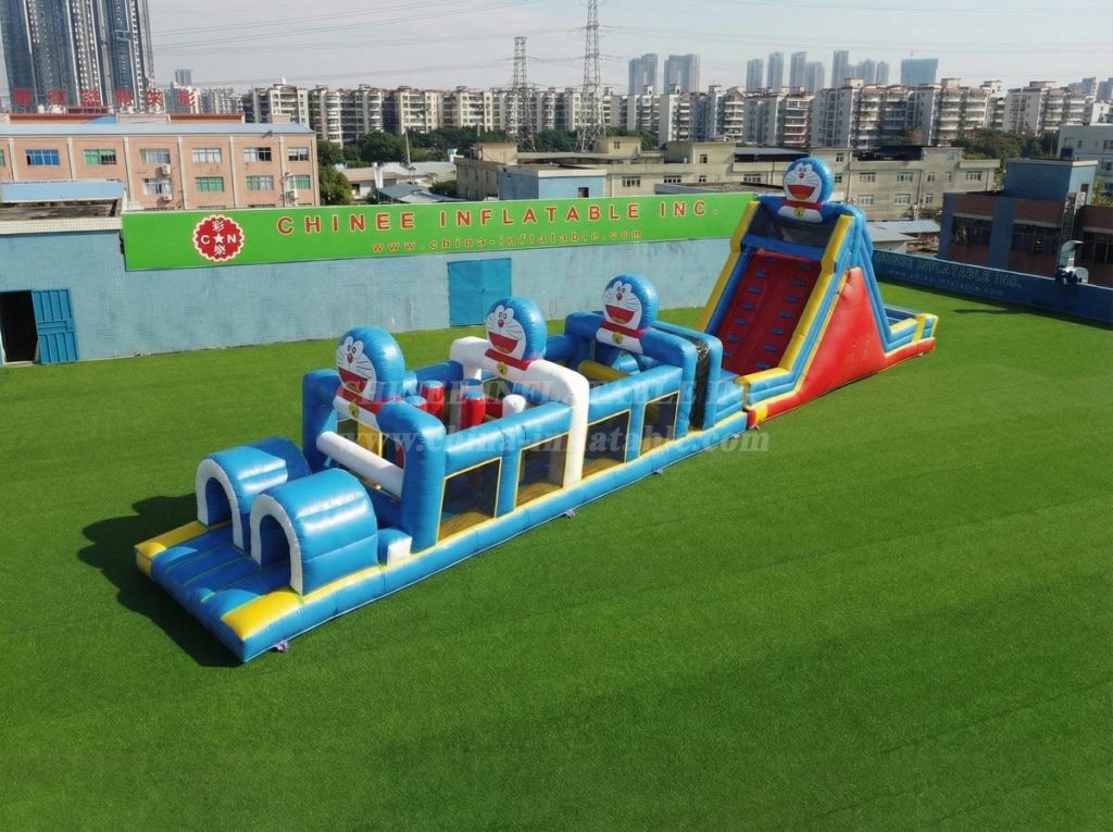 T7-4894 Doraemon Theme Inflatable Obstacle Courses