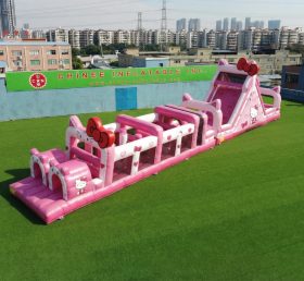 T7-4920 Hello Kitty Theme Inflatable Obstacle Courses