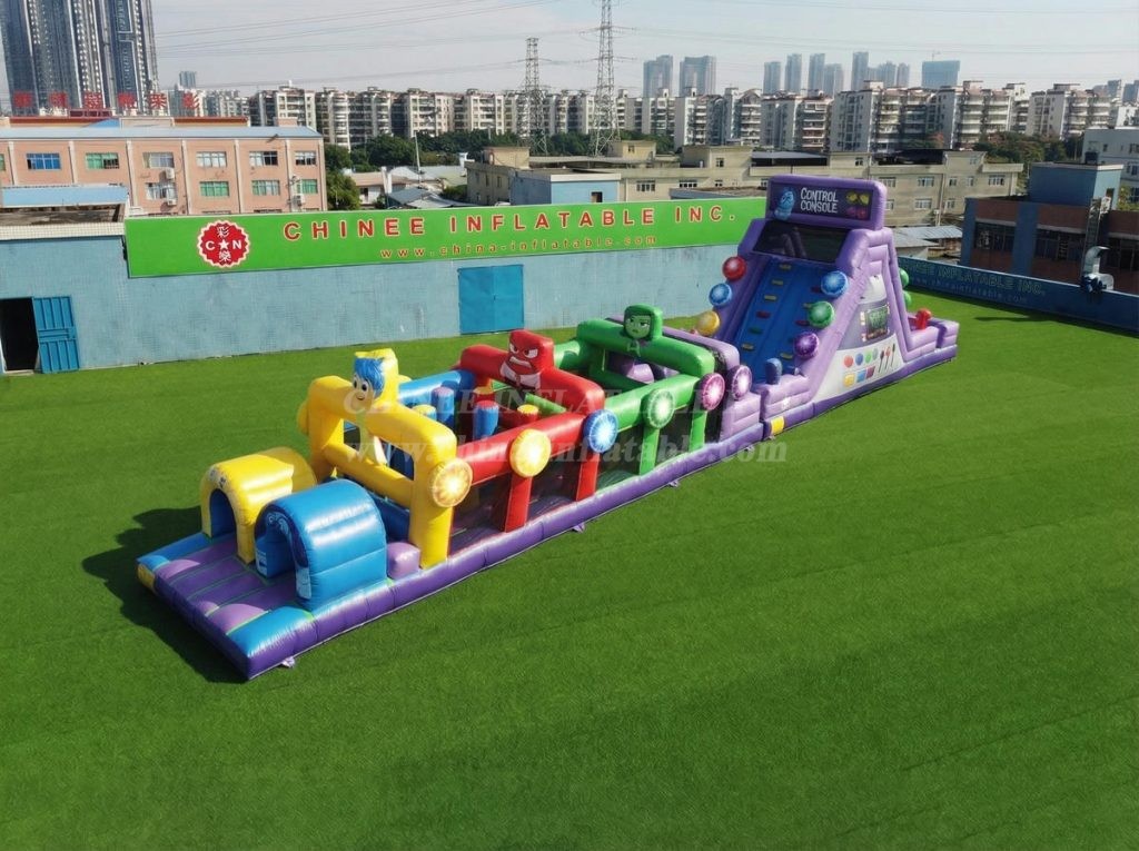 T7-4924 Inside Out Theme Inflatable Obstacle Courses