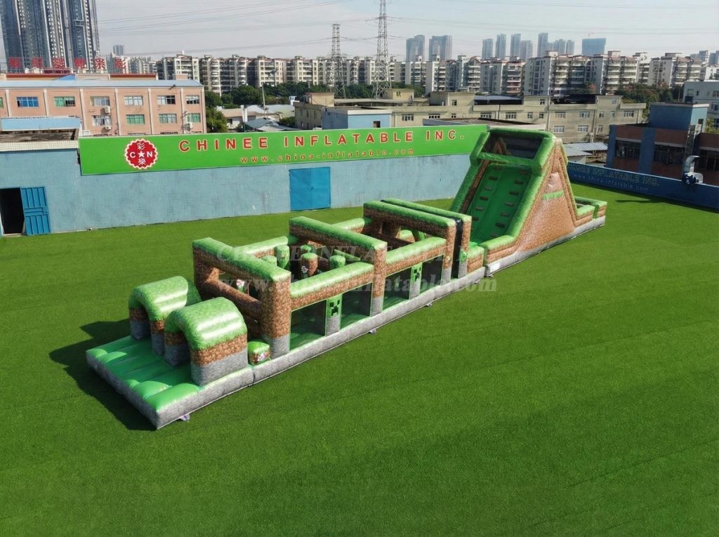 T7-4937 Minecraft Theme Inflatable Obstacle Courses
