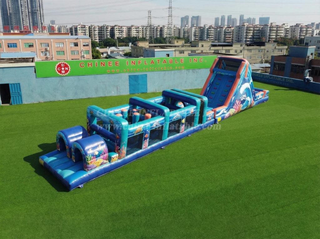 T7-4947 Ocean Theme Inflatable Obstacle Courses