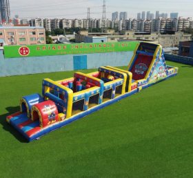 T7-4952 Paw Patrol Theme Inflatable Obstacle Courses
