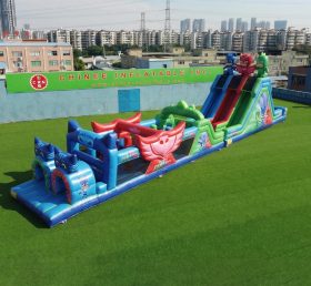 T7-4960 PJ Masks Theme Inflatable Obstacle Courses