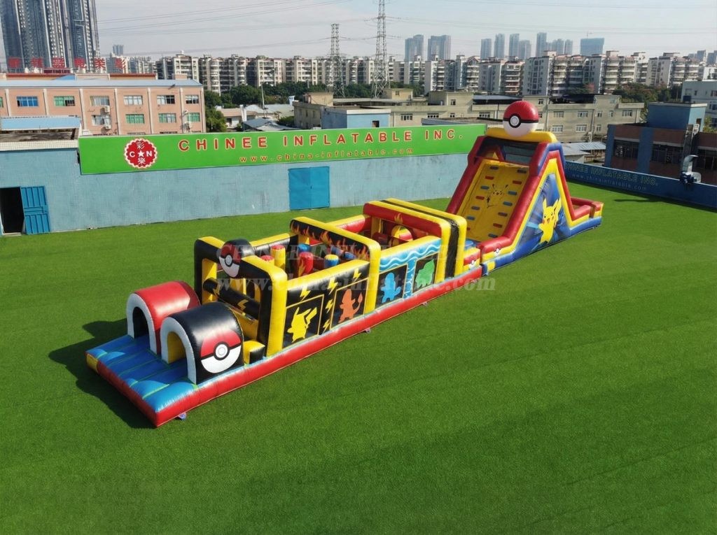 T7-4961 Pokemon Theme Inflatable Obstacle Courses