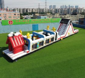 T7-4980 Snoopy Theme Inflatable Obstacle Courses