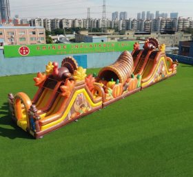 T7-4991 Thanksgiving Theme Inflatable Obstacle Courses