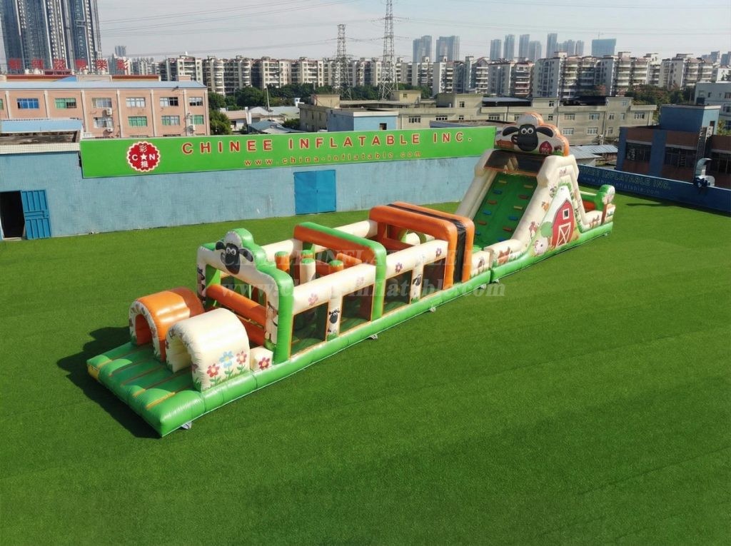 T7-5000 Timmy Time Theme Inflatable Obstacle Courses