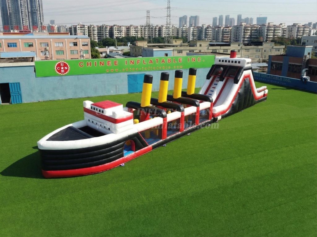 T7-5002 Titanic Theme Inflatable Obstacle Courses