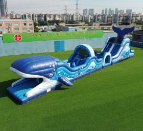 T7-5012 Whale Theme Inflatable Obstacle Courses