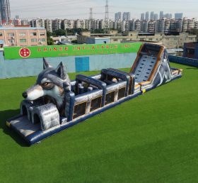 T7-5016 Wolf Theme Inflatable Obstacle Courses