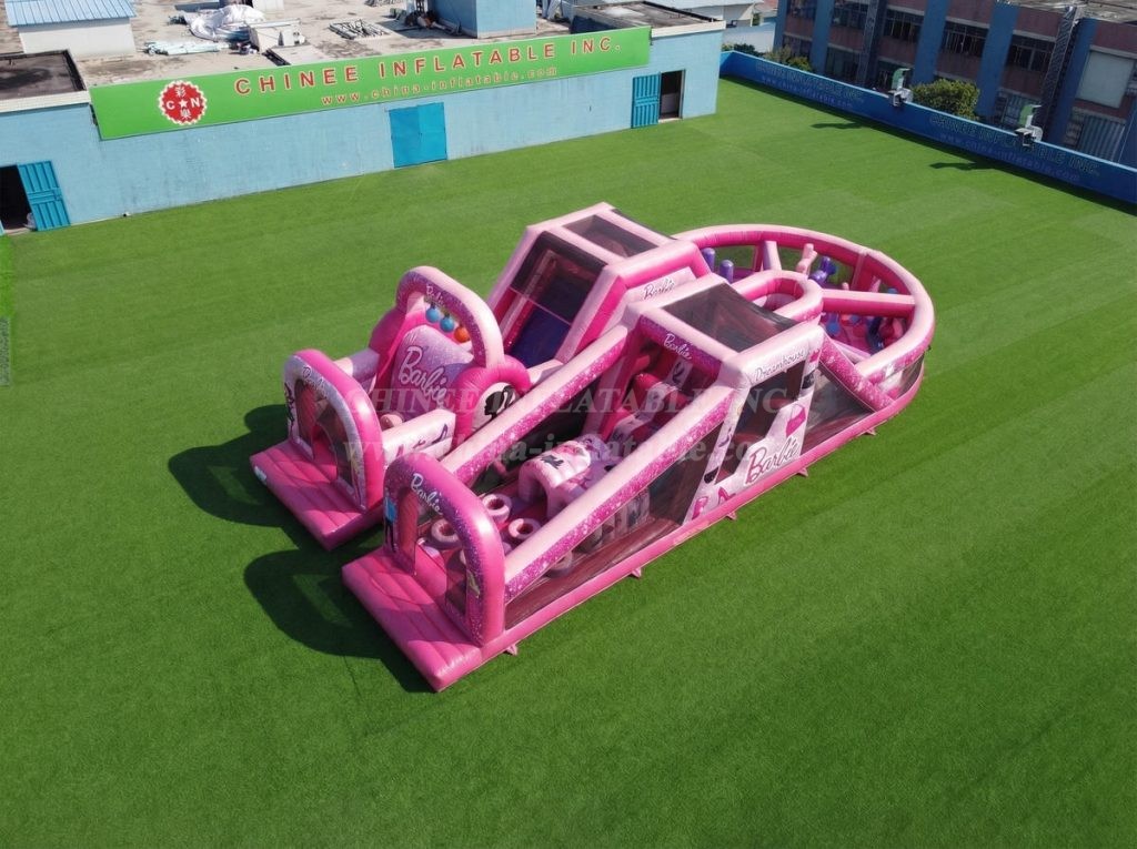 T7-5030 Barbie Theme Inflatable Obstacle Courses