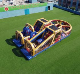 T7-5033 Beauty And The Beast Theme Inflatable Obstacle Courses