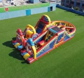 T7-5050 Clown Theme Inflatable Obstacle Courses