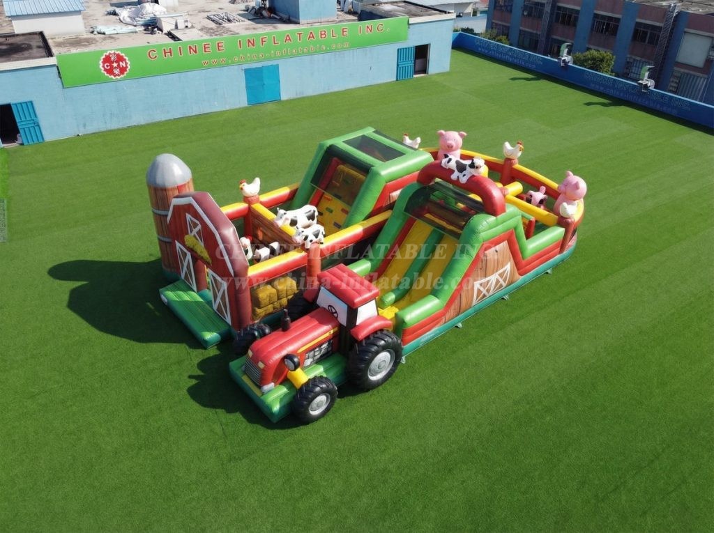 T7-5071 Farm Theme Inflatable Obstacle Courses
