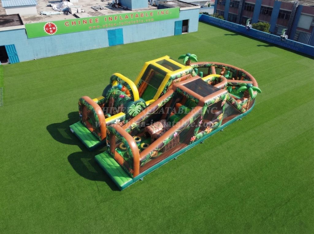 T7-5091 Jungle Theme Inflatable Obstacle Courses