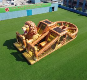 T7-5096 Lion Theme Inflatable Obstacle Courses