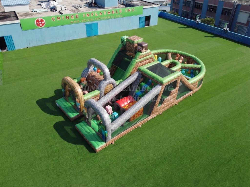 T7-5105 Minecraft Theme Inflatable Obstacle Courses